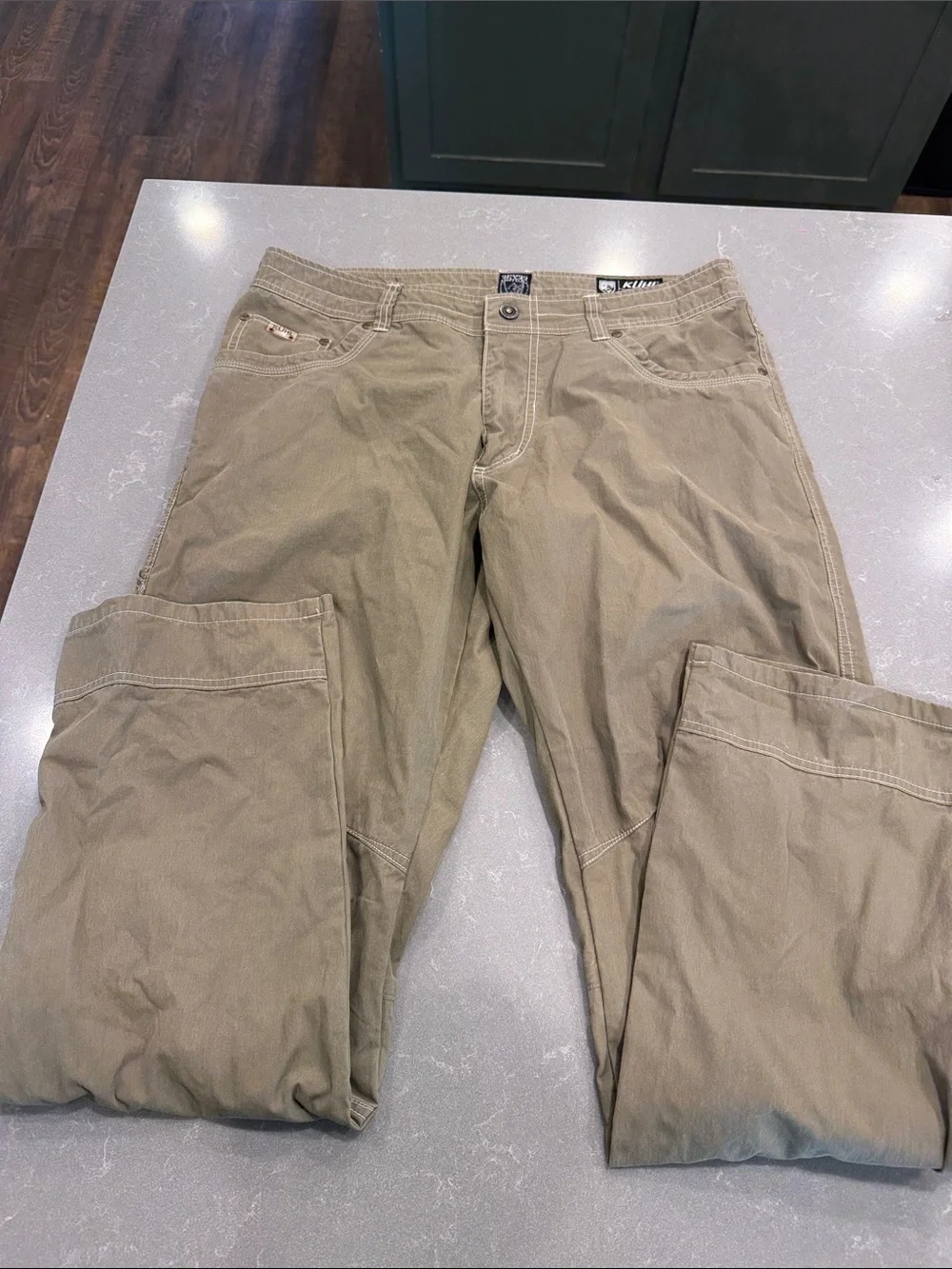 Kuhl Men's Tan Chinos - Rugged Straight Fit